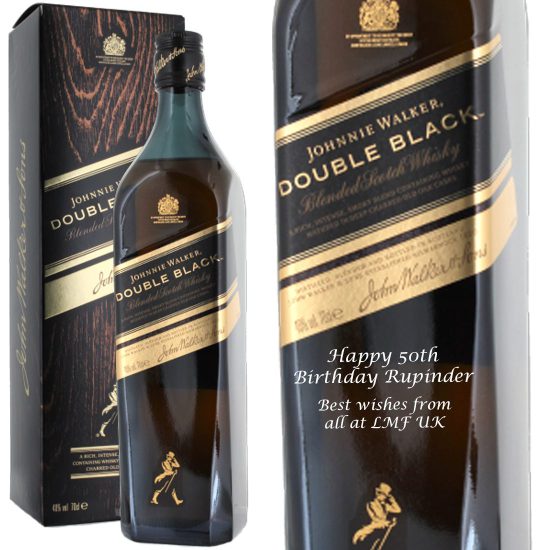 Personalised Johnnie Walker Double Black 70cl