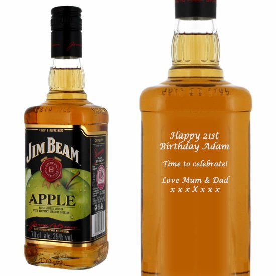 Personalised Jim Beam Apple 70cl