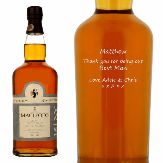 Personalised Macleod's Islay Single Malt Whisky 70cl