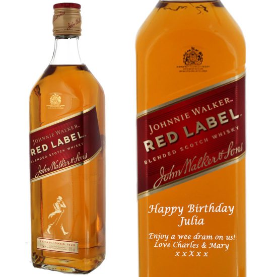 Personalised Johnnie Walker Red Label 70cl