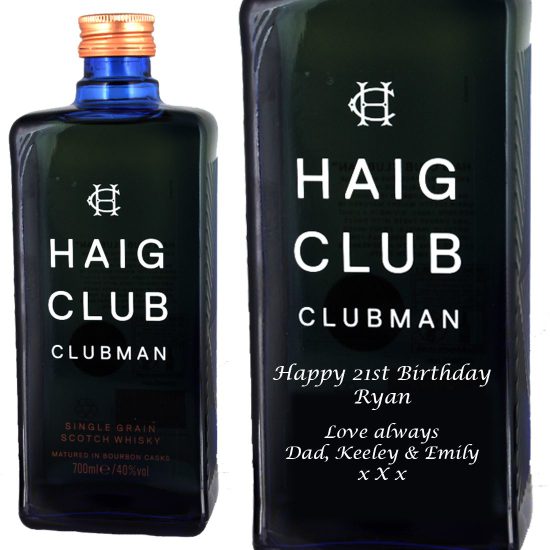 Personalised Haig Club Clubman 70cl