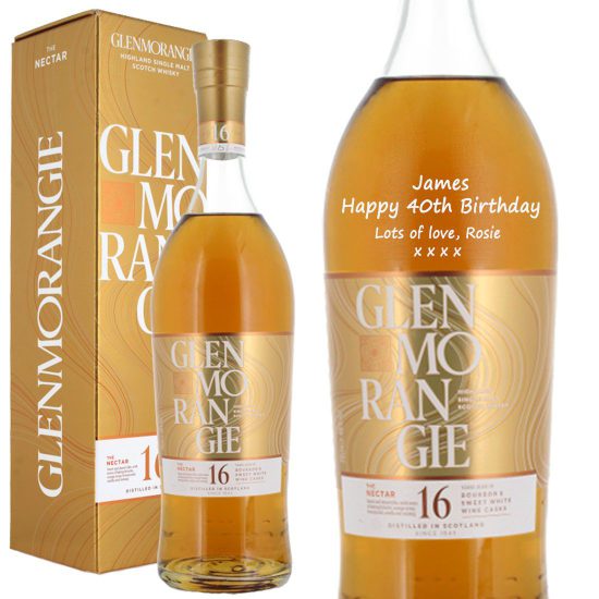 Personalised Glenmorangie Nectar Single Malt Whisky 70cl