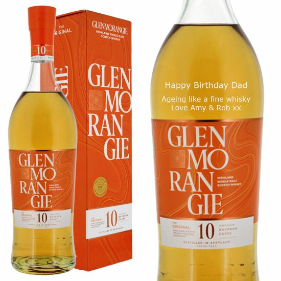 Personalised Glenmorangie 12 Year Old Single Malt Whisky 70cl