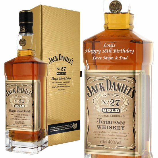 Personalised Jack Daniel's Gold No 27 70cl