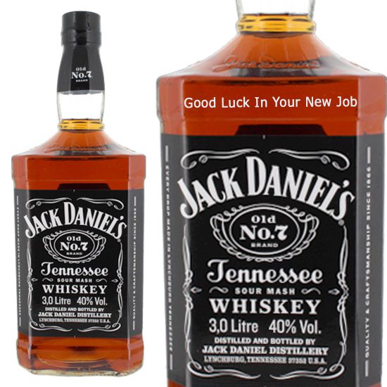 Personalised Jack Daniel's Old No7 3 Litre