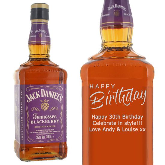 Personalised Jack Daniel's Blackberry 70cl