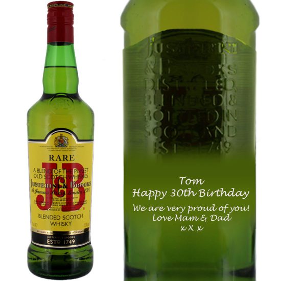 Personalised J&B Rare Whisky 70cl
