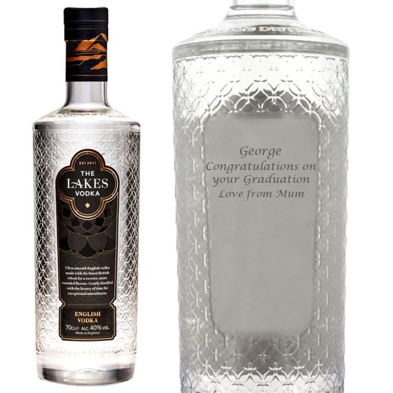 Personalised The Lakes Vodka 70cl