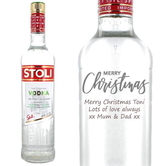 Personalised Stoli Original Red Label Vodka 70cl