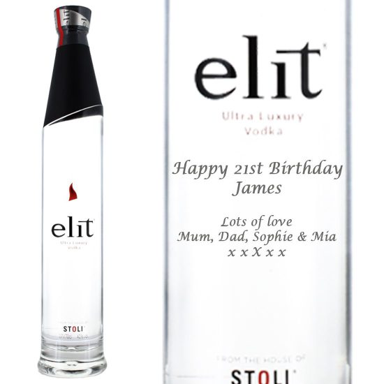 Personalised Stolichnaya Elit Vodka 70cl
