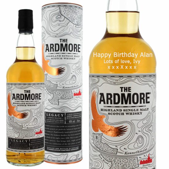 Personalised Ardmore Legacy Single Malt Whisky 70cl