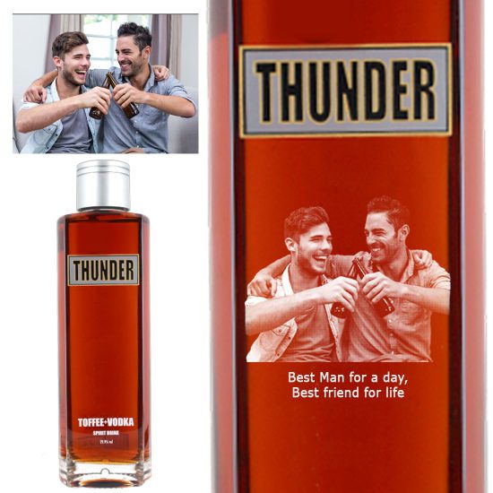 Photo Engraved Thunder Toffee Vodka 70cl