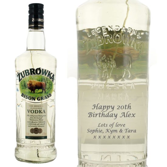 Personalised Zubrowka Vodka 70cl