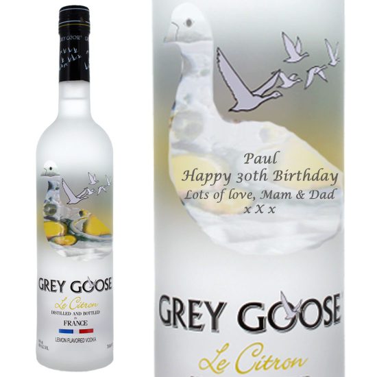Personalised Grey Goose Le Citron Vodka 70cl