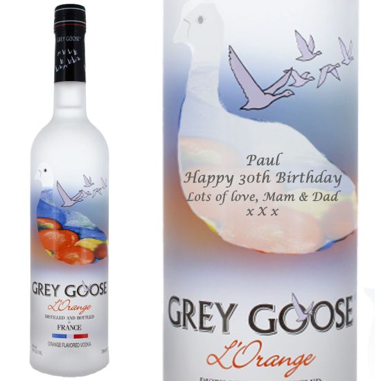 Personalised Grey Goose L'Orange Vodka 70cl