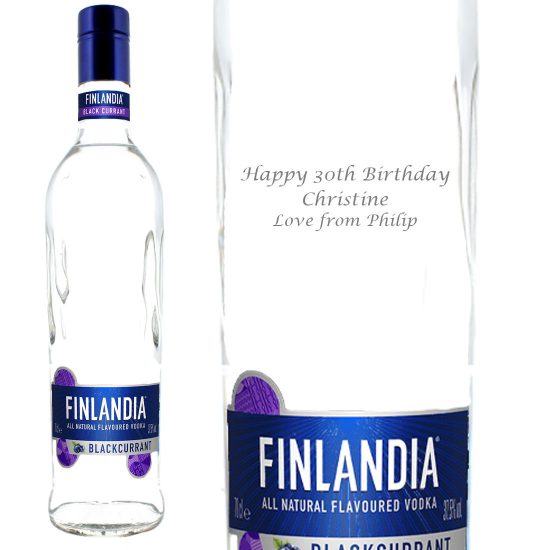 Personalised Finlandia Red Berry Vodka 70cl