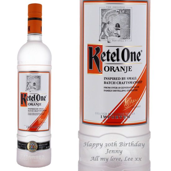 Personalised Ketel One Orange Vodka 70cl