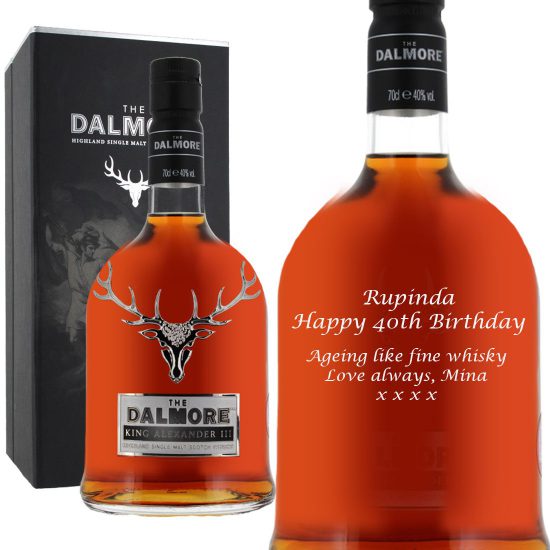 Personalised Dalmore King Alexander III Single Malt Whisky 70cl