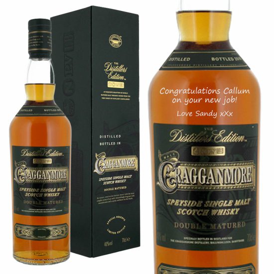 Personalised Cragganmore Distillers Edition Single Malt Whisky 70cl