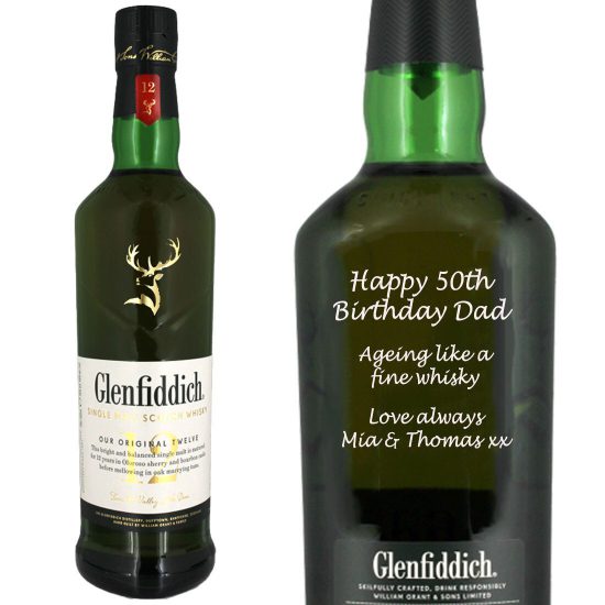 Personalised Glenfiddich Special Reserve 12 Year Old Single Malt Whisky 70cl