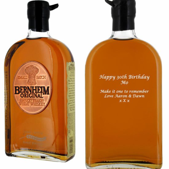 Personalised Bernheim Straight Wheat Whiskey 75cl