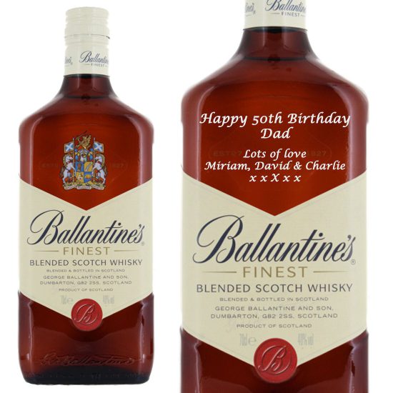 Personalised Ballantines Finest 70cl