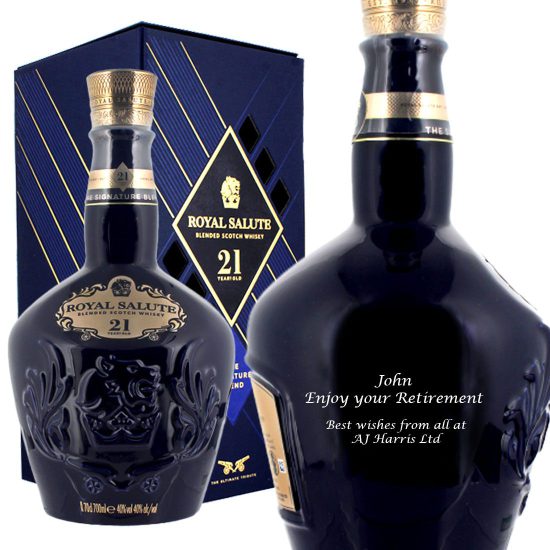 Personalised Chivas Regal Royal Salute 21 Year Old 70cl
