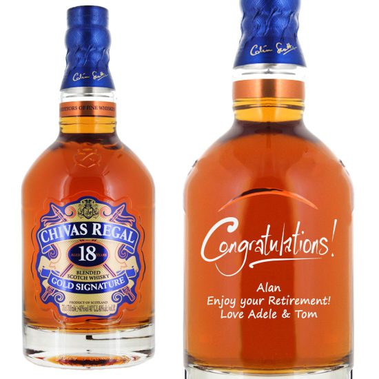 Personalised Chivas Regal 18 Year Old 70cl
