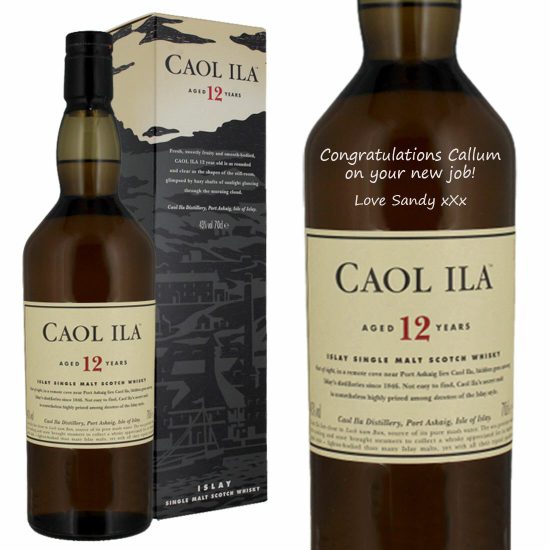 Personalised Caol Ila 12 Year Old Single Malt Whisky 70cl