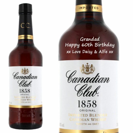 Personalised Canadian Club 70cl