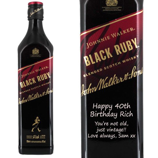 Personalised Johnnie Walker Dark Ruby Whisky