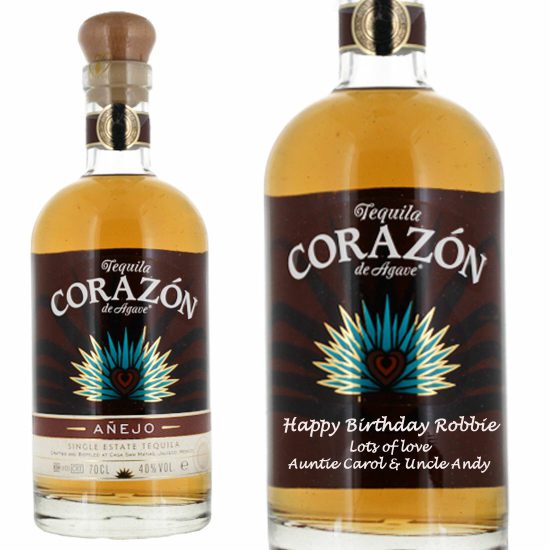 Personalised Corazón Añejo Tequila 70cl