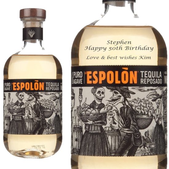 Personalised Espolon Reposado Tequila 70cl