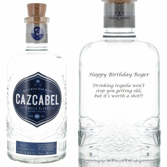 Personalised Cazcabel Blanco Tequila 70cl