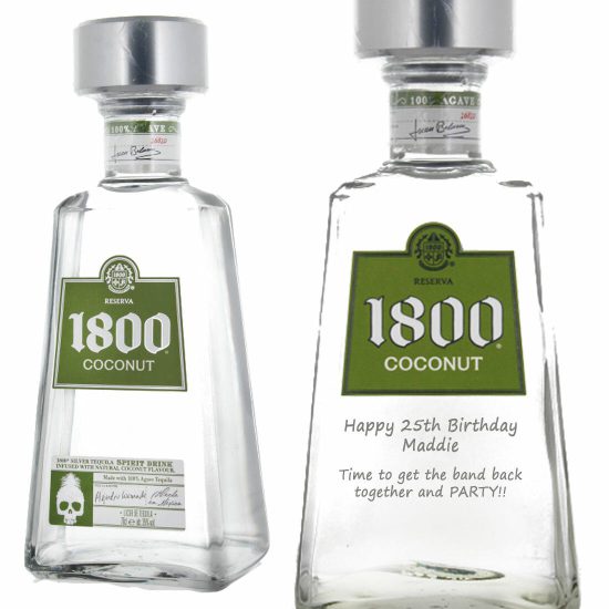 Personalised 1800 Coconut Tequila 75cl