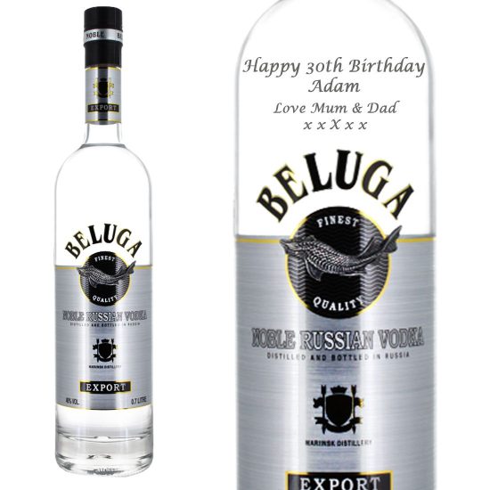 Personalised Beluga Noble Vodka 70cl