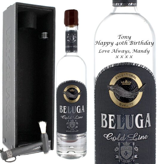 Personalised Beluga Gold Line Vodka 70cl