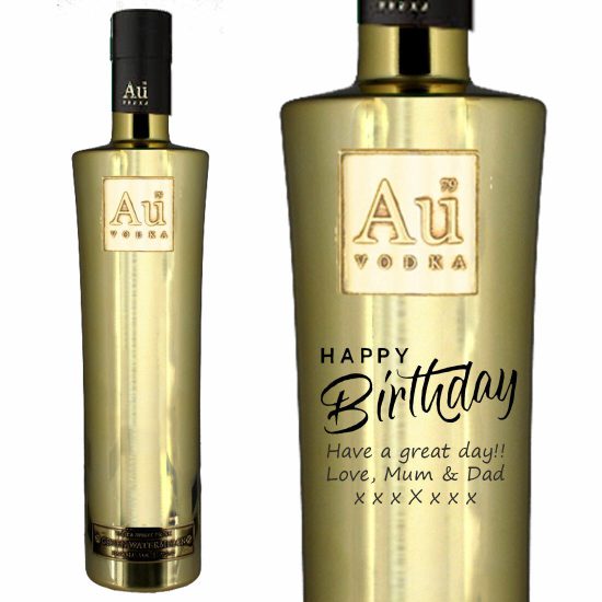 Personalised Au Vodka 70cl