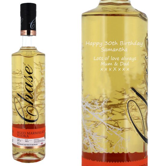 Personalised Chase Marmalade Vodka 70cl