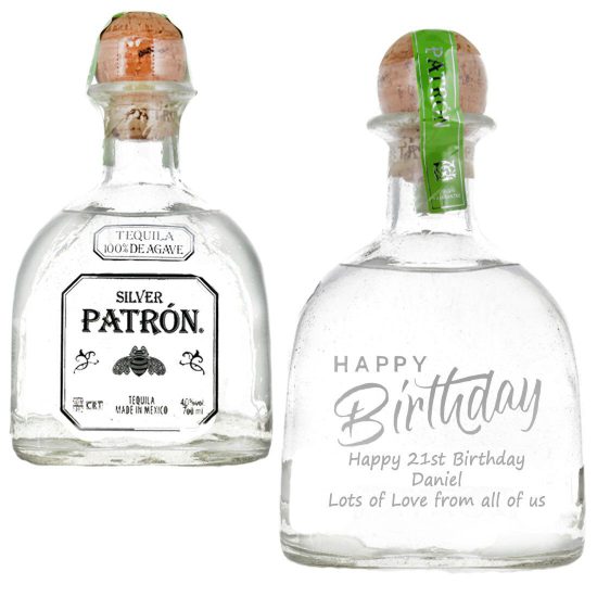 Personalised Patron Silver Tequila 70cl