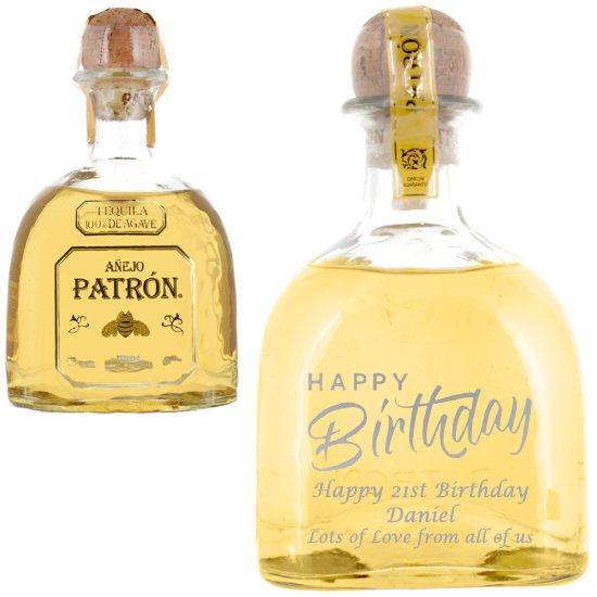 Personalised Patron Anejo Tequila 70cl