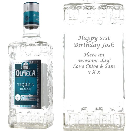 Personalised Olmeca Silver Tequila 70cl