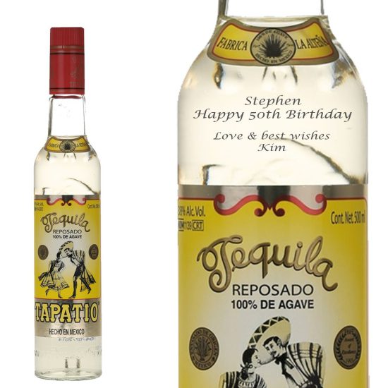Personalised Tapatio Reposado Tequila 50cl