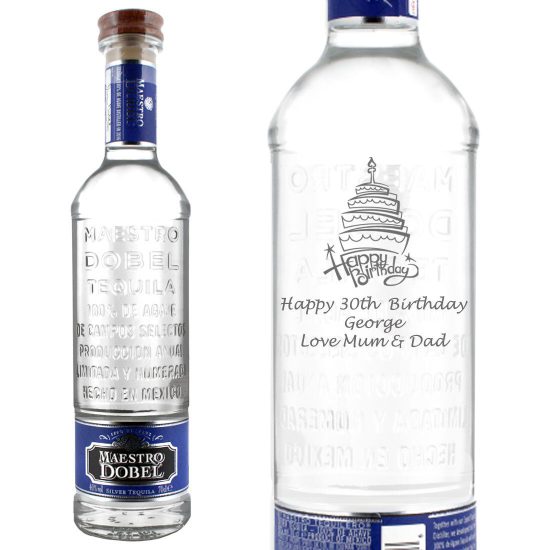 Personalised Maestro Dobel Silver Tequila 70cl