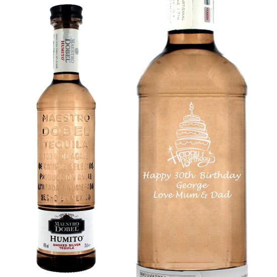 Personalised Maestro Dobel Humito Tequila 70cl