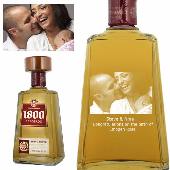 Photo Engraved 1800 Reposado Tequila 70cl