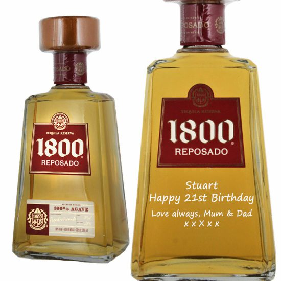 Personalised 1800 Reposado Tequila 70cl