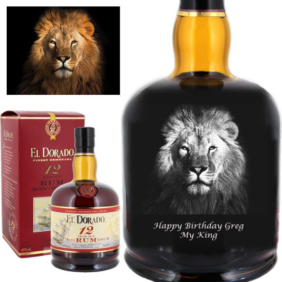 Photo Engraved El Dorado 12 Year Old Rum 70cl