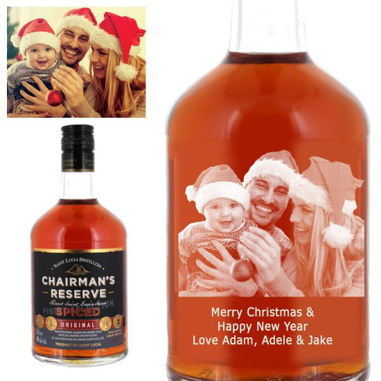 Photo Engraved Chairman's Reserve Spiced Rum 70cl