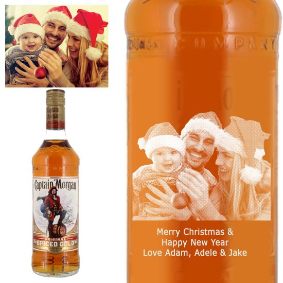 Photo Engraved Captain Morgan Spiced Rum 70cl